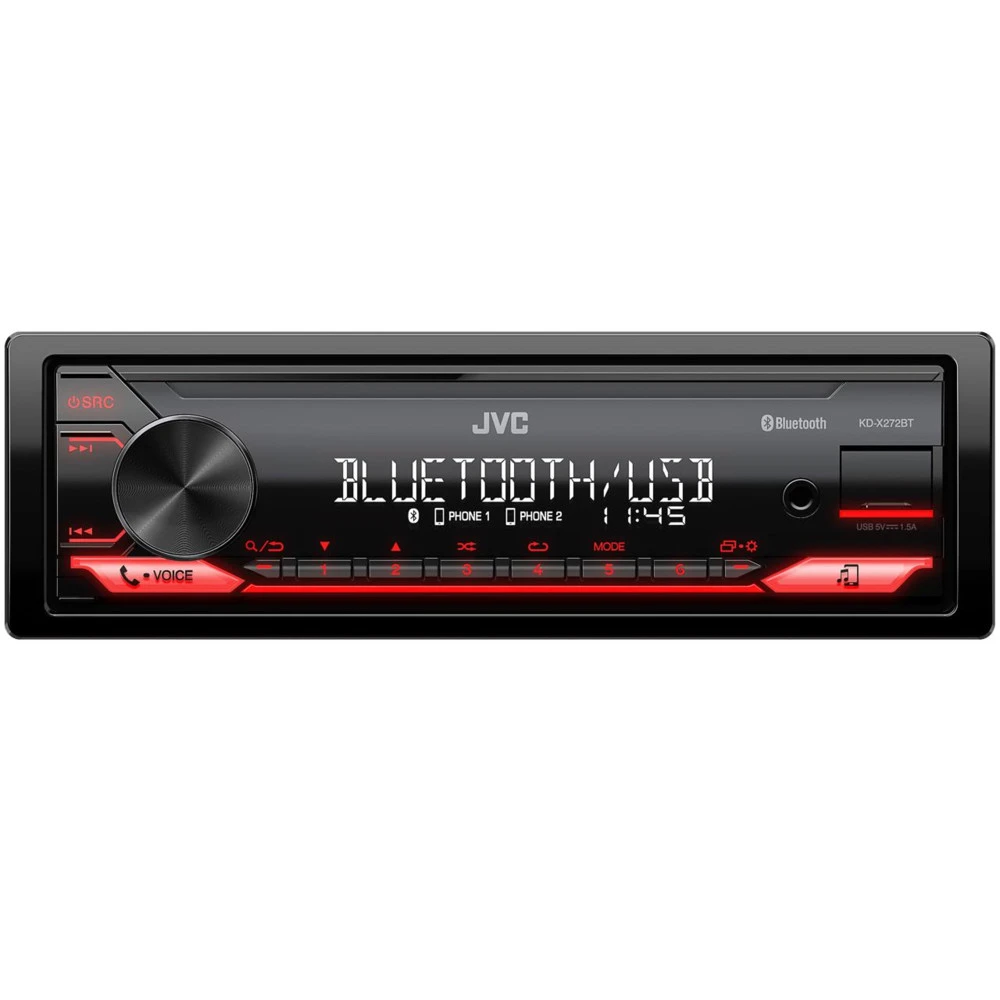 JVC Автомагнитола KD-X272BT 1DIN 4x50Вт