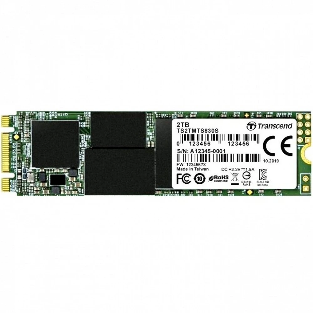 Жесткий диск Transcend 830S 2048GB M.2 TS2TMTS830S SSD (твердотельные), 2 ТБ, M.2, SATA