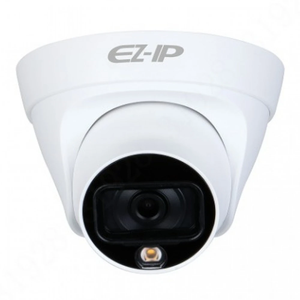 IP видеокамера EZ-IP EZ-IPC-T1B20P-LED-0280B Купольная, Внутренней установки, Проводная, Фиксированный объектив, 2.8 мм, 1/2.7", 2 Мп ~ 1920×1080 Full HD