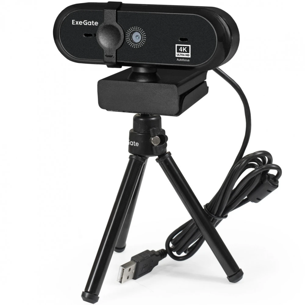 Веб камеры ExeGate Stream HD 4K PRO UHD T-Tripod EX287383RUS