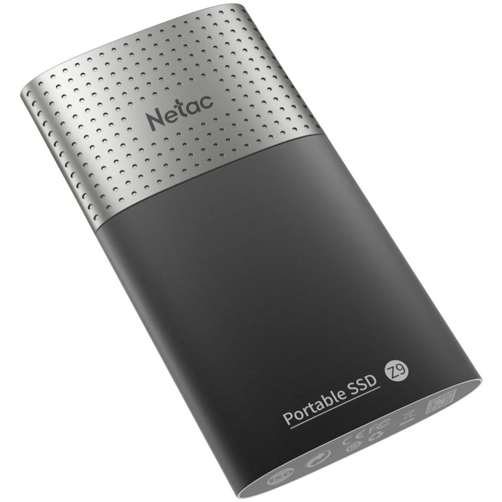 Внешние накопители Netac Z9 External SSD 2TB NT01Z9-002T-32BK 2 ТБ, Разъём USB Type-C