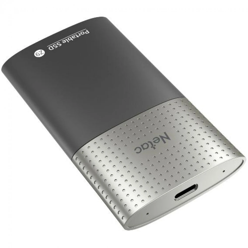 Внешние накопители Netac Z9 External SSD 2TB NT01Z9-002T-32BK 2 ТБ, Разъём USB Type-C