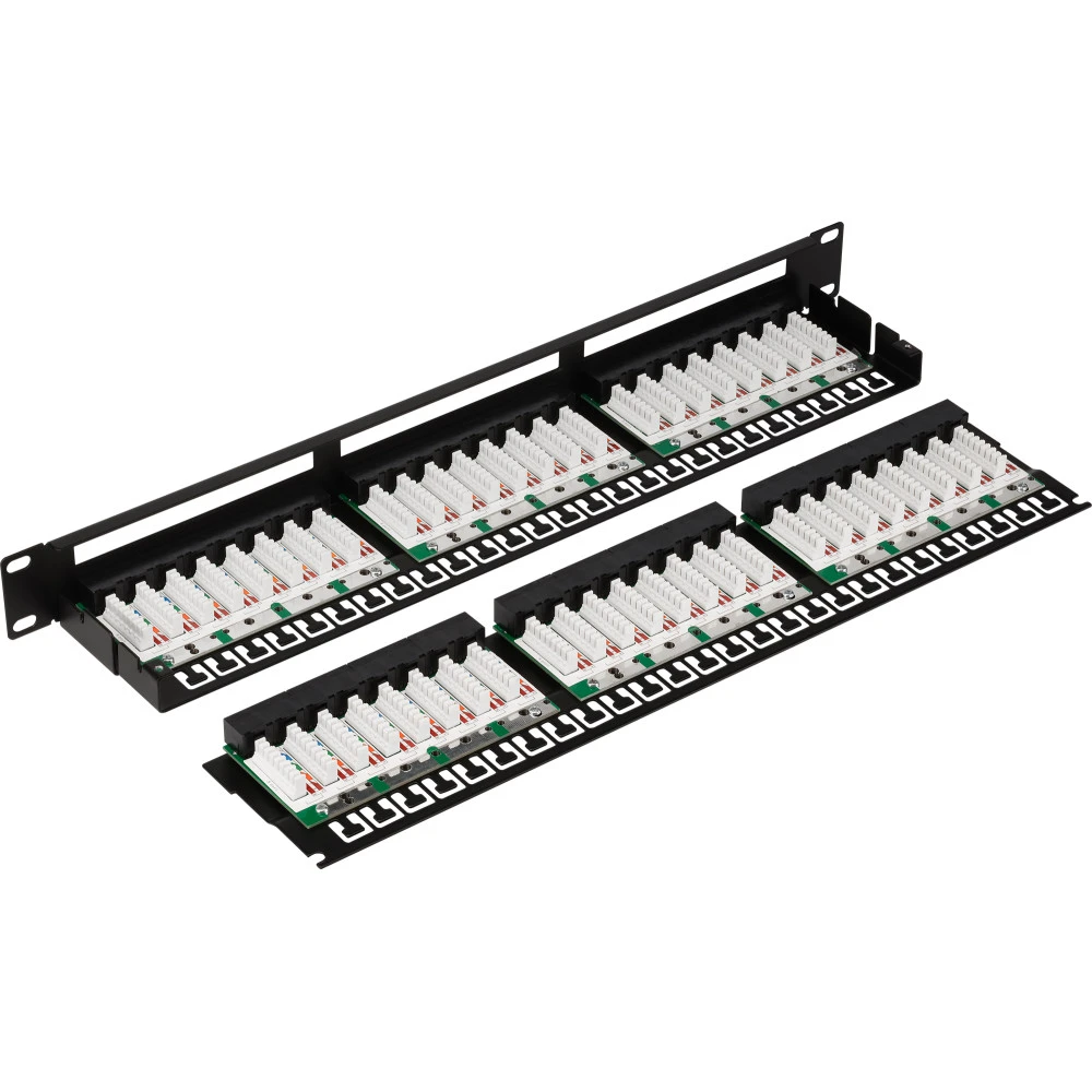 Патч-панель LANMASTER TWT-PP48/1U-U6 48 портов, UTP, Cat. 6