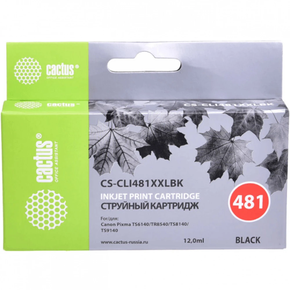 Струйный картридж Cactus CS-CLI481XXLBK