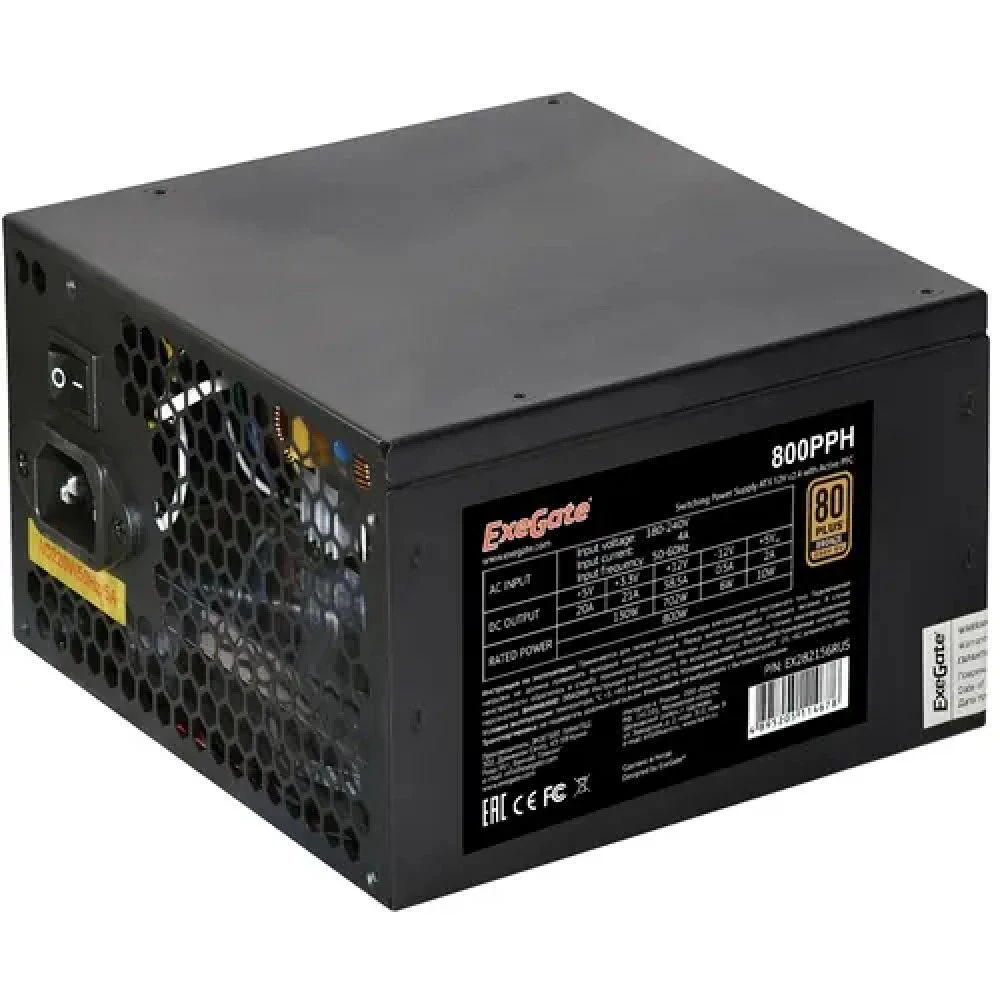 Блок питания ExeGate 800PPH OEM EX282156RUS-OEM 800 Вт