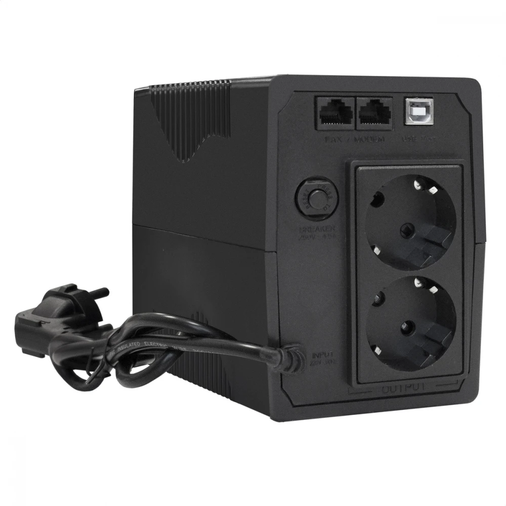 Источник бесперебойного питания ExeGate Power Back BNB-650.LED.AVR.2SH.RJ.USB EP285555RUS 650 ВА, 360 Вт