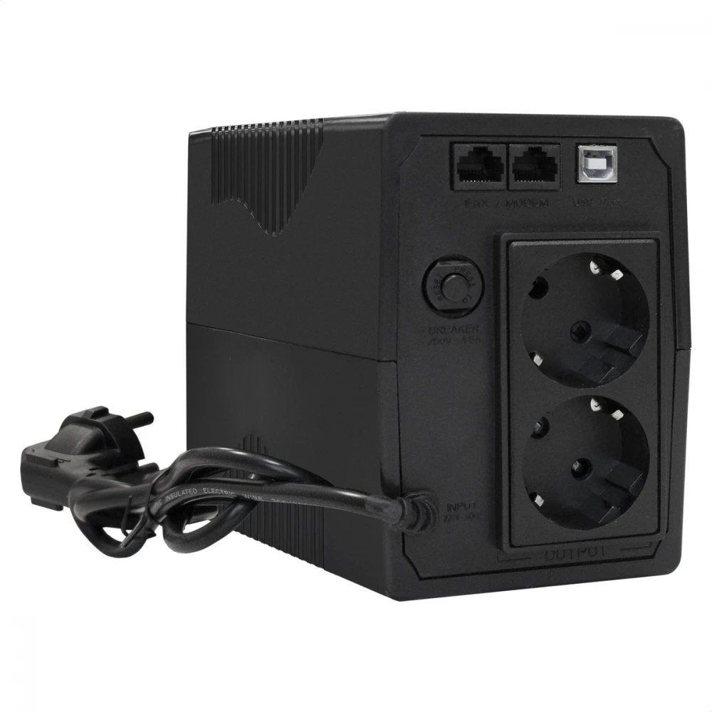 Источник бесперебойного питания ExeGate SpecialPro UNB-600.LED.AVR.2SH.RJ.USB EX292764RUS 600 ВА, 360 Вт