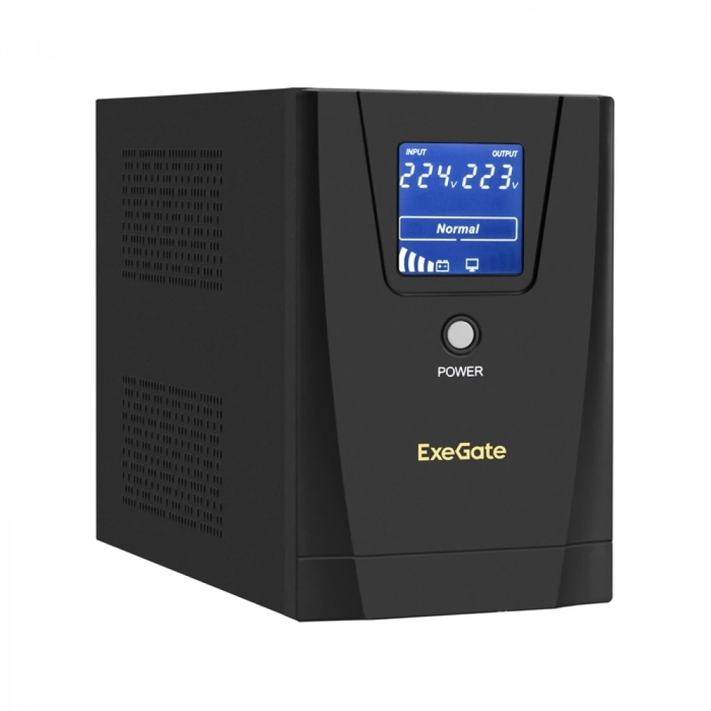 Источник бесперебойного питания ExeGate SpecialPro Smart LLB-1600.LCD.AVR.2SH.3C13 EX292803RUS 1600 ВА, 950 Вт