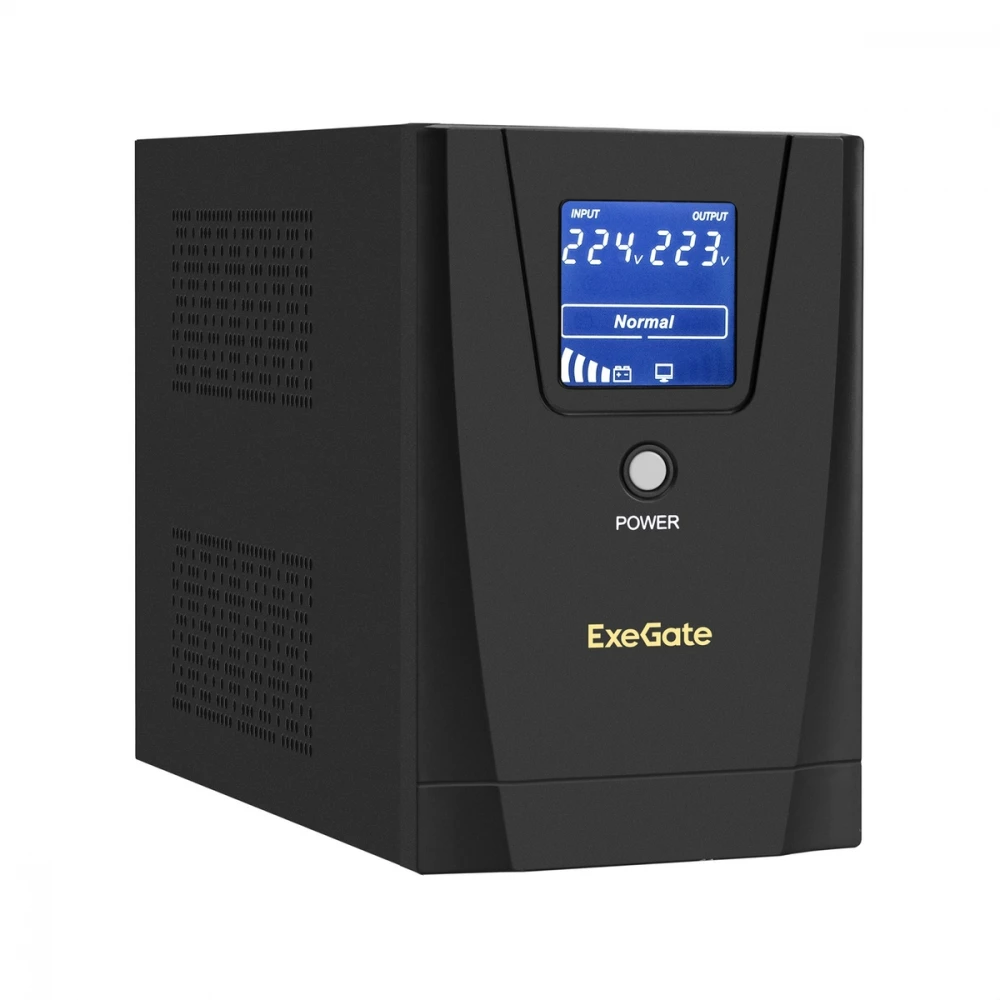 Источник бесперебойного питания ExeGate SpecialPro Smart LLB-1600.LCD.AVR.2SH.3C13.USB EX292804RUS 1600 ВА, 950 Вт