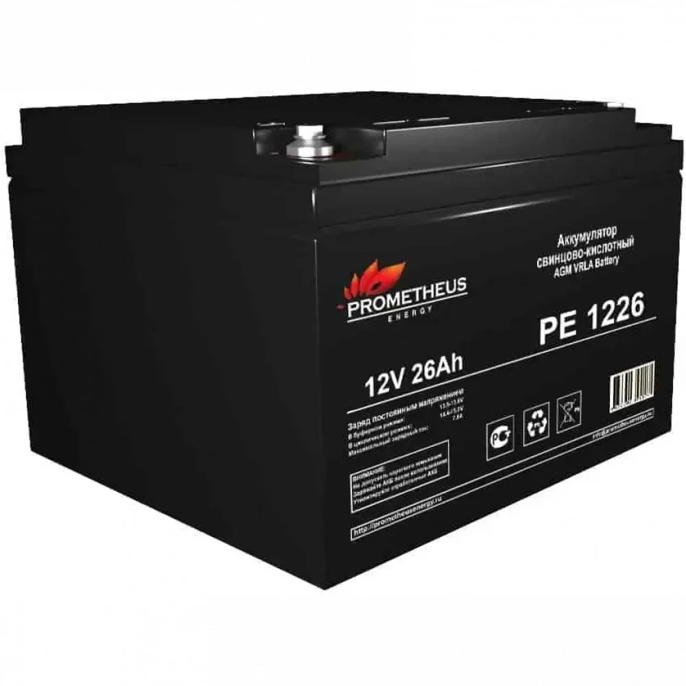 Сменные аккумуляторы АКБ для ИБП PROMETHEUS ENERGY РЕ1226 PE 1226 12 В