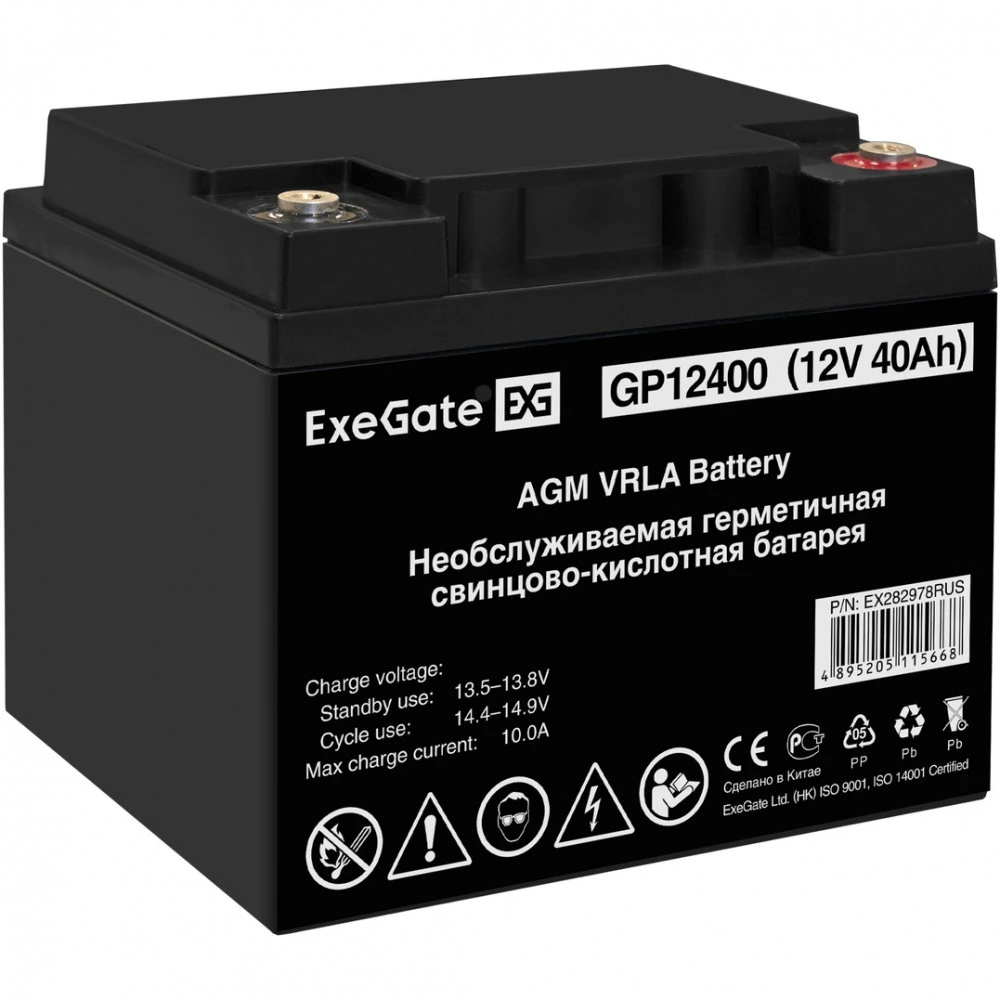 Сменные аккумуляторы АКБ для ИБП ExeGate GP12400 EX282978RUS 12 В