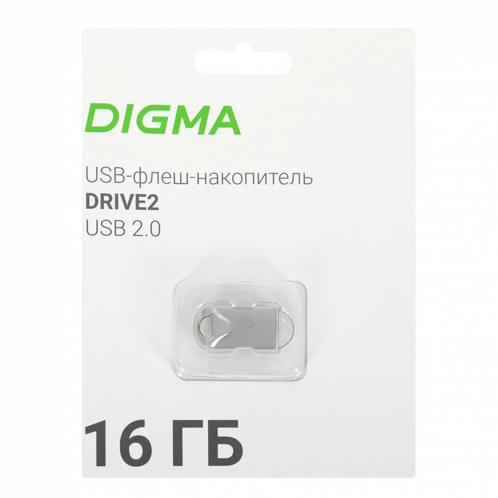 USB флешка (Flash) Digma DRIVE2 DGFUM016A20SR 16 ГБ