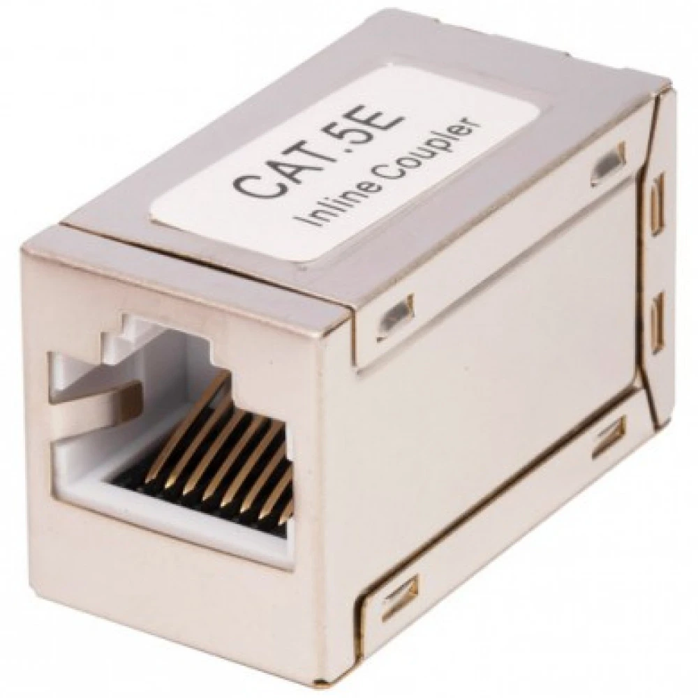 Инструмент для монтажа СКС WRline Проходной адаптер RJ45-RJ45 (8p8c) категория 5е экранированный WR-CA-8P8C-C5E-SH