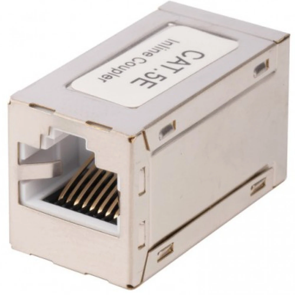 Инструмент для монтажа СКС WRline Проходной адаптер RJ45-RJ45 (8p8c) категория 5е экранированный WR-CA-8P8C-C5E-SH