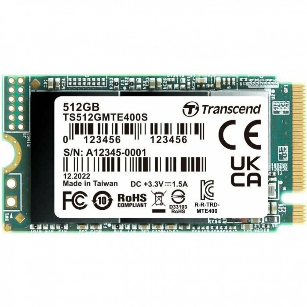 Жесткий диск Transcend MTE400S TS512GMTE400S SSD (твердотельные), 512 ГБ, M.2, PCIe