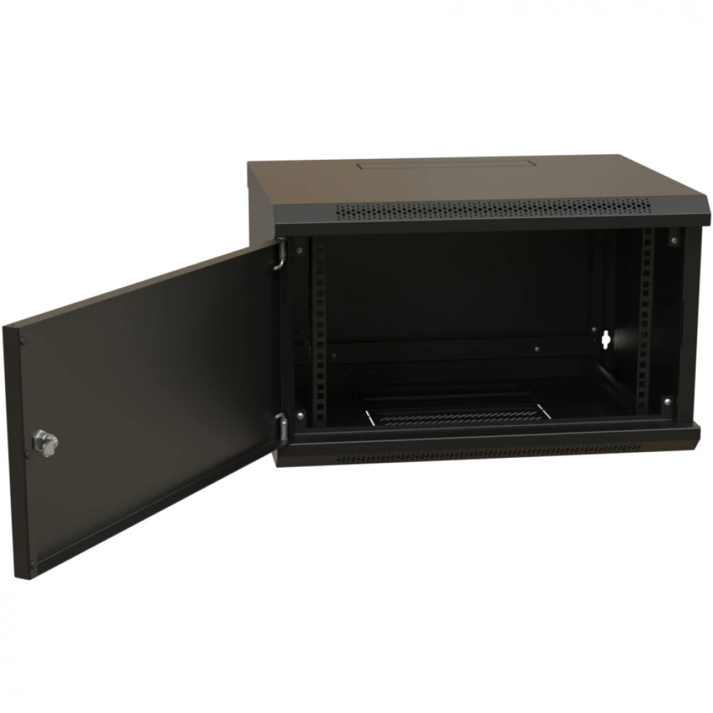 Серверный шкаф WRline настенный 19-дюймовый 6U 367x600х600 мм WR-TW-0666-SR-RAL9004