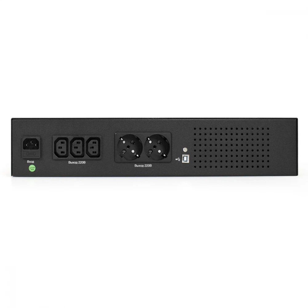 Источник бесперебойного питания ExeGate ServerRM UNL-800.LCD.AVR.2SH.3C13.USB.2U EX293849RUS 800 ВА, 480 Вт