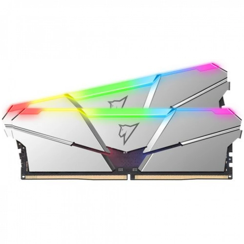 ОЗУ Netac Shadow Silver RGB NTSRD5P56DP-32S DIMM, DDR5, 32 Гб (2 х 16 Гб), 5600 МГц