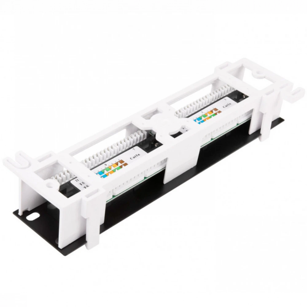 Патч-панель WRline Патч-панель настенная 12 портов RJ-45 категория 5е с подставкой WR-PL-12-C5E-WL-D 12 портов, UTP, Cat. 5e