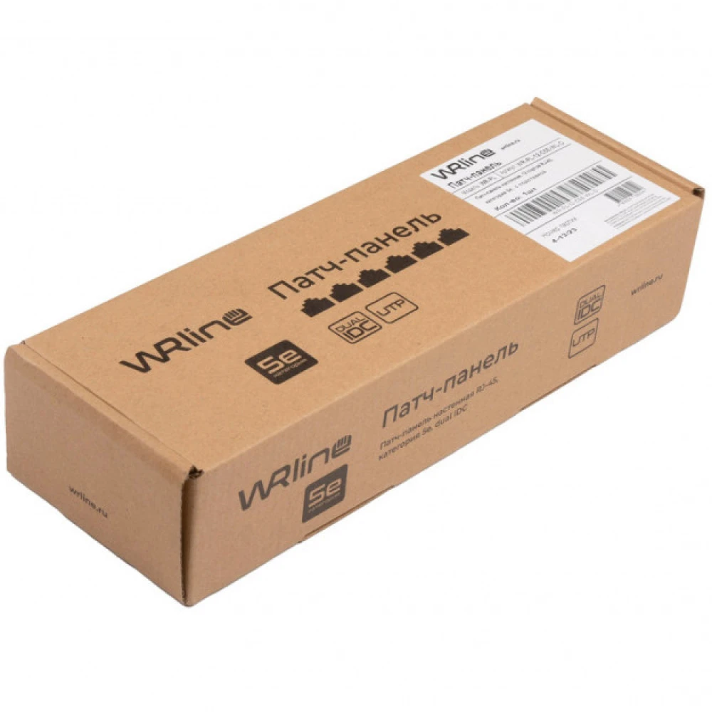 Патч-панель WRline Патч-панель настенная 12 портов RJ-45 категория 5е с подставкой WR-PL-12-C5E-WL-D 12 портов, UTP, Cat. 5e