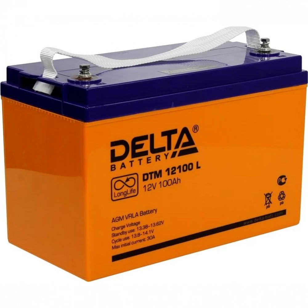 Сменные аккумуляторы АКБ для ИБП Delta Battery DTM12100L 12 В