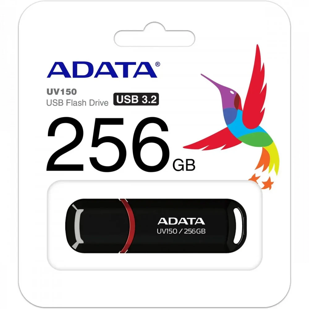 USB флешка (Flash) A-Data UV150 AUV150-256G-RBK 256 ГБ