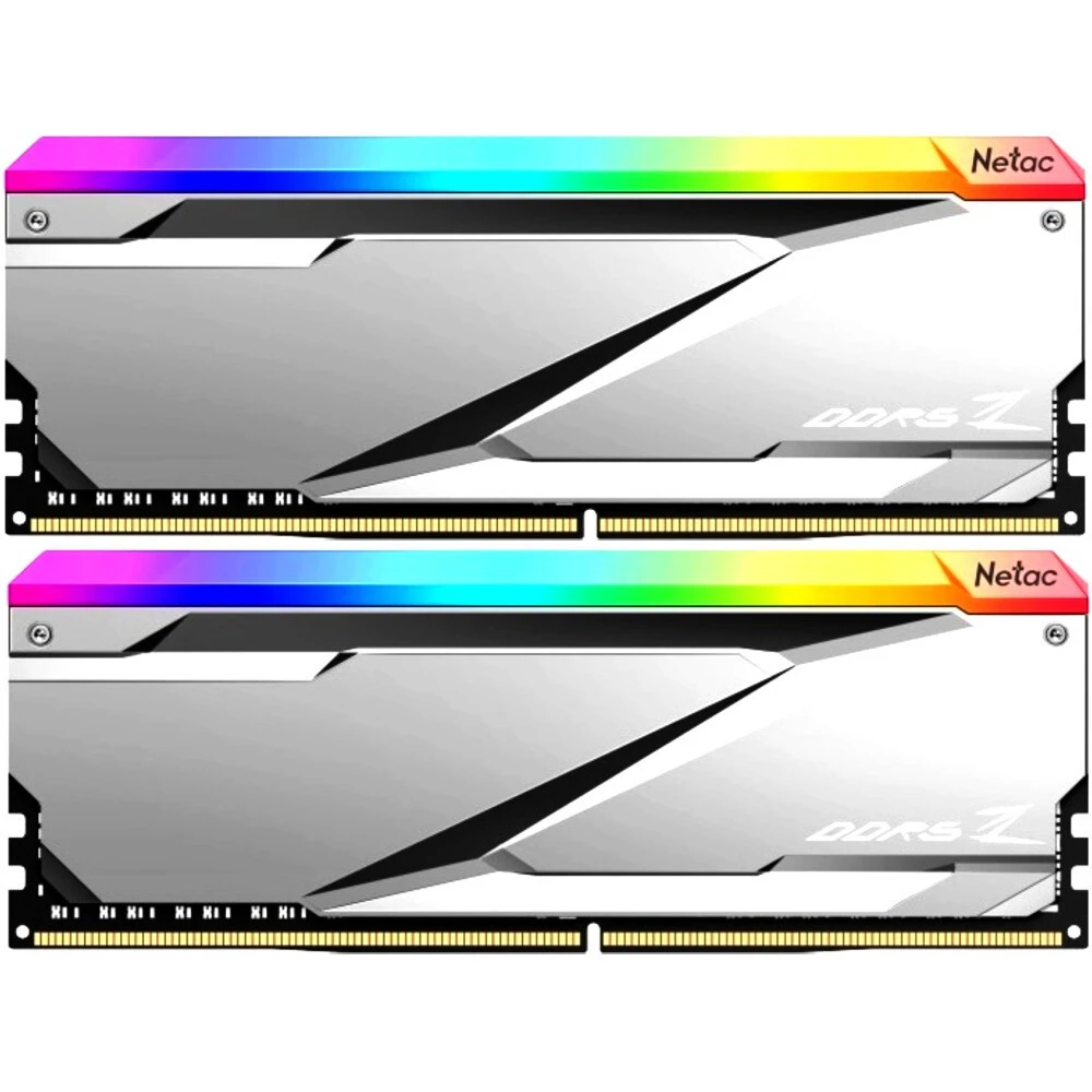 ОЗУ Netac C32 Silver NTZED5P66DP-32S DIMM, DDR5, 32 Гб (2 х 16 Гб), 6600 МГц