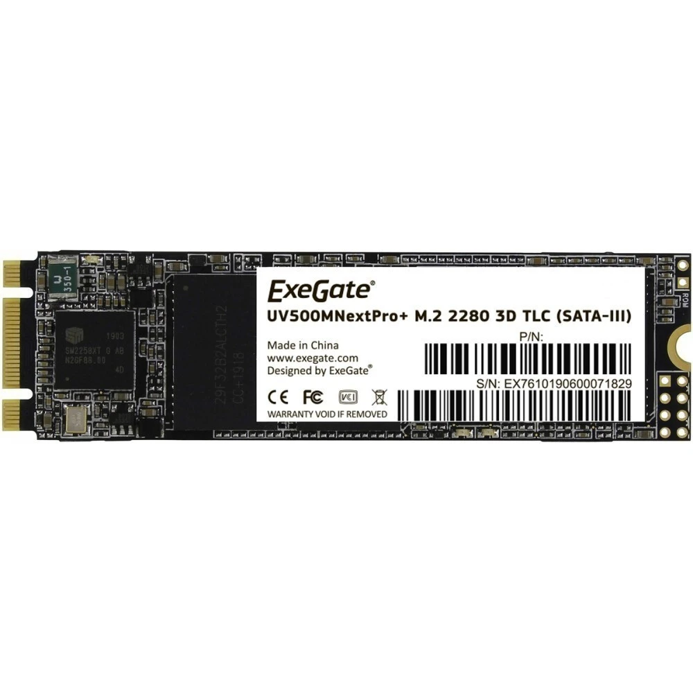 Жесткий диск ExeGate NextPro+ EX295280RUS SSD (твердотельные), 1 ТБ, M.2, SATA