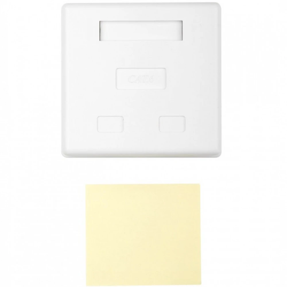 Сетевая розетка Hyperline сетевая розетка RJ-45 кат.6 FTP белая SB1-2-8P8C-C6-SH-WH