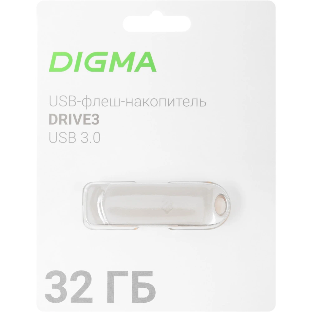USB флешка (Flash) Digma DRIVE3 DGFUM032A30SR 32 ГБ