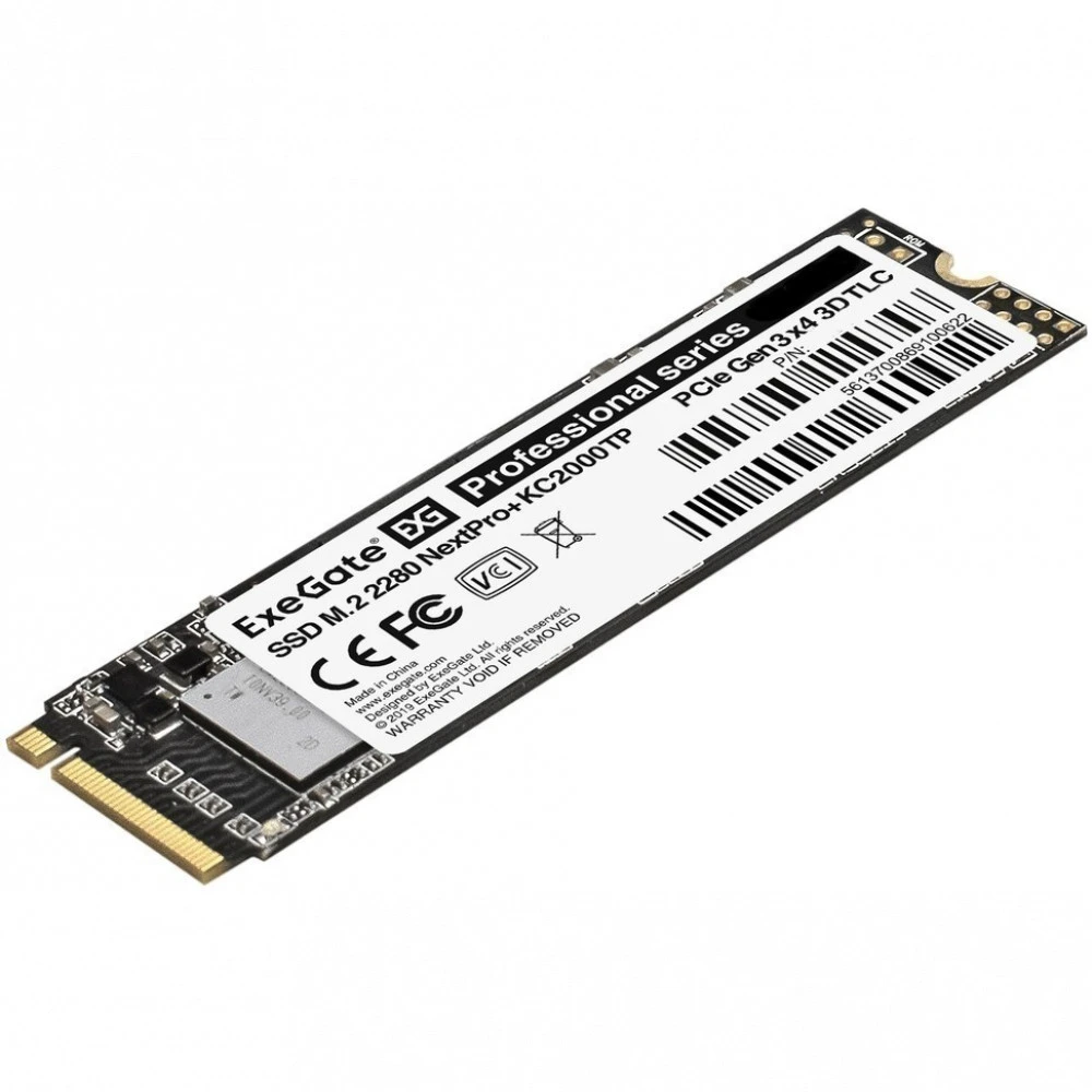 Жесткий диск ExeGate NextPro+ EX295282RUS SSD (твердотельные), 2 ТБ, M.2, PCIe