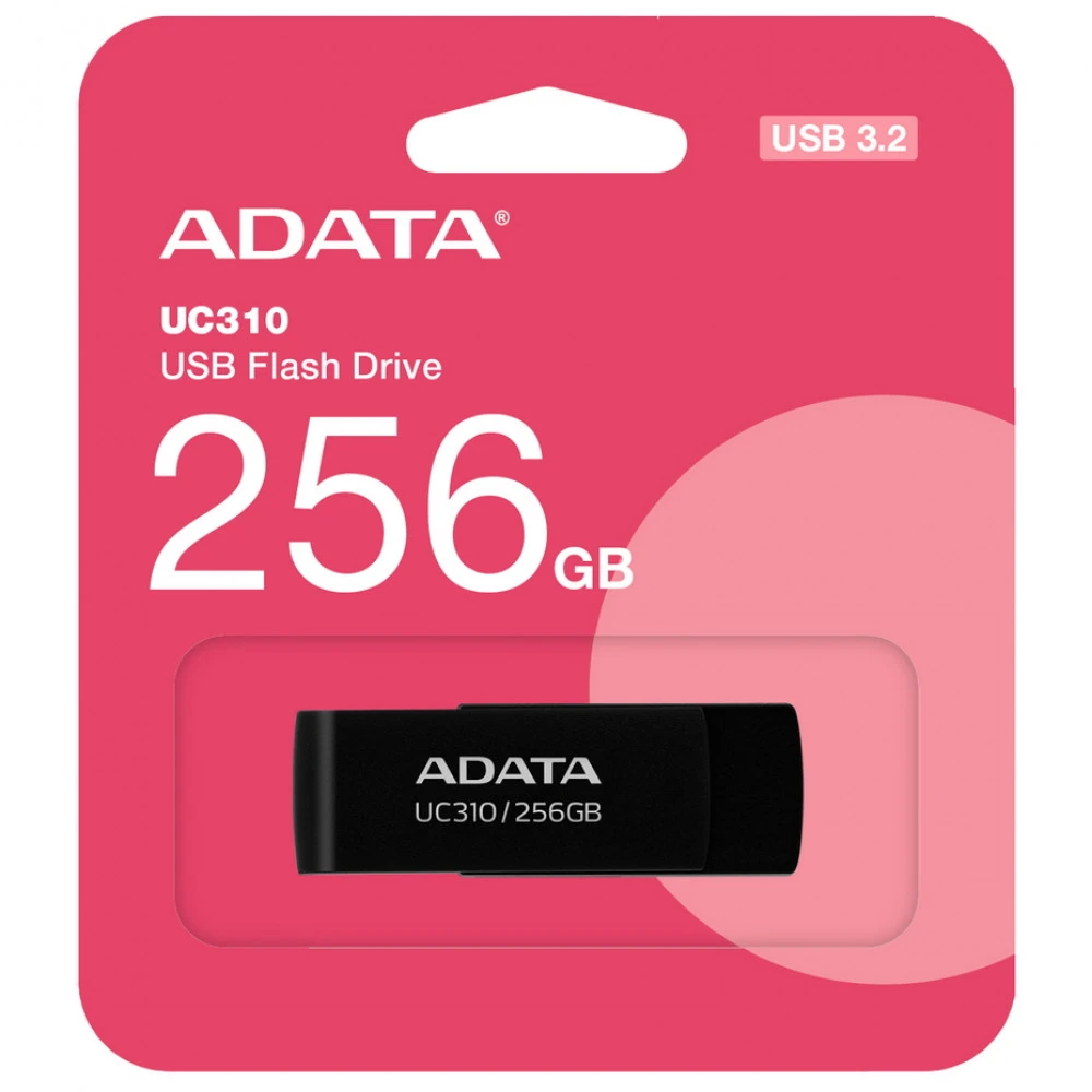 USB флешка (Flash) ADATA UC310 UC310-256G-RBK 256 ГБ