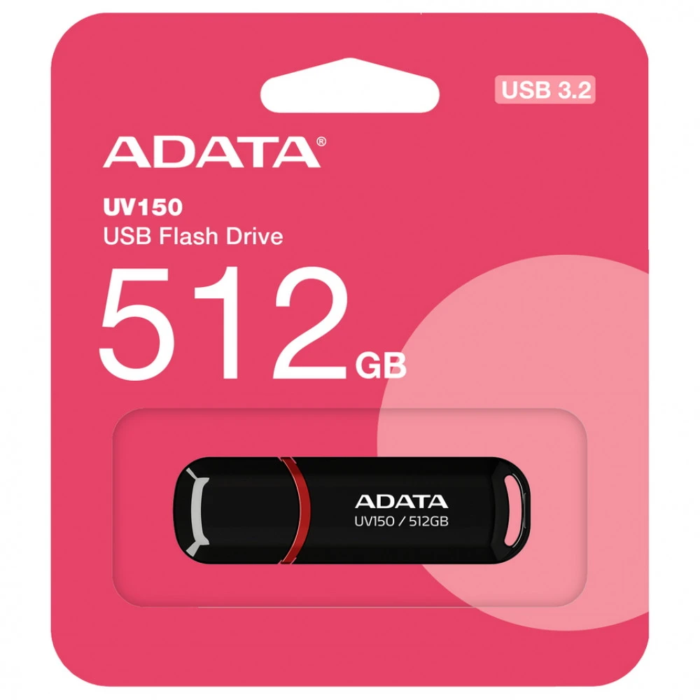 USB флешка (Flash) ADATA UV150 AUV150-512G-RBK 512 ГБ
