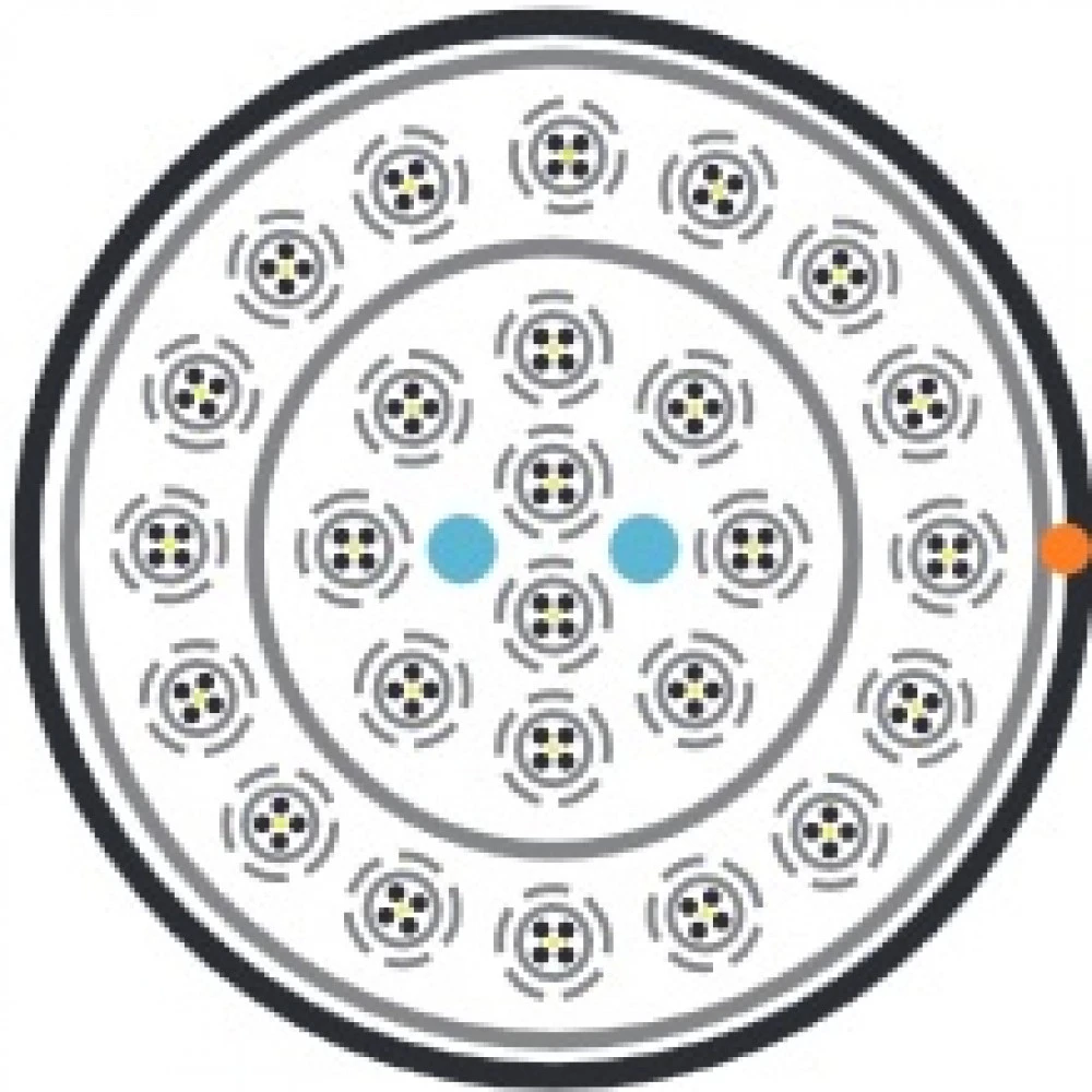 Кабель витая пара Hyperline Кабель U/UTP кат. 5 100 пар 24 AWG UUTP100-C5-S24-OUT-PE-BK