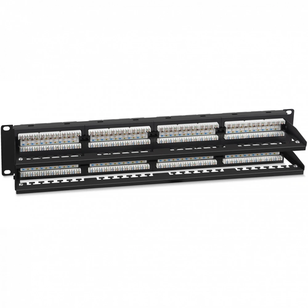 Патч-панель Cabeus PL2-48-Cat.6-Dual 48 портов, UTP, Cat. 6