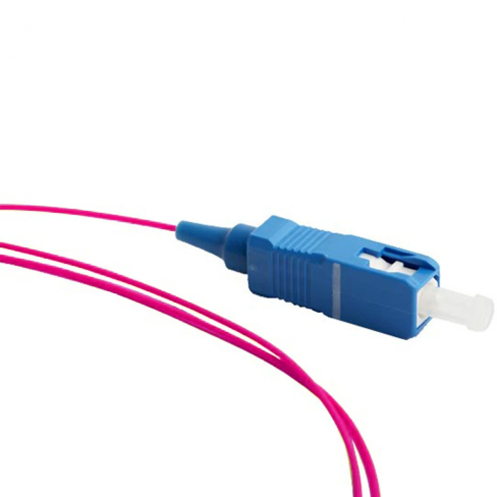 Оптический патч-корд Hyperline Пигтейл волоконно-оптический MM 50/125 (OM4) SC 1 м LSZH FPT-B9-504-SC/PR-1M-LSZH-MG