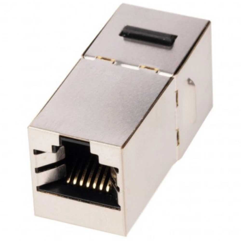 Инструмент для монтажа СКС WRline Проходной адаптер формата Keystone RJ45-RJ45 (8p8c) категория 5е экранированный WR-CA-KJ-8p8c-C5E-SH