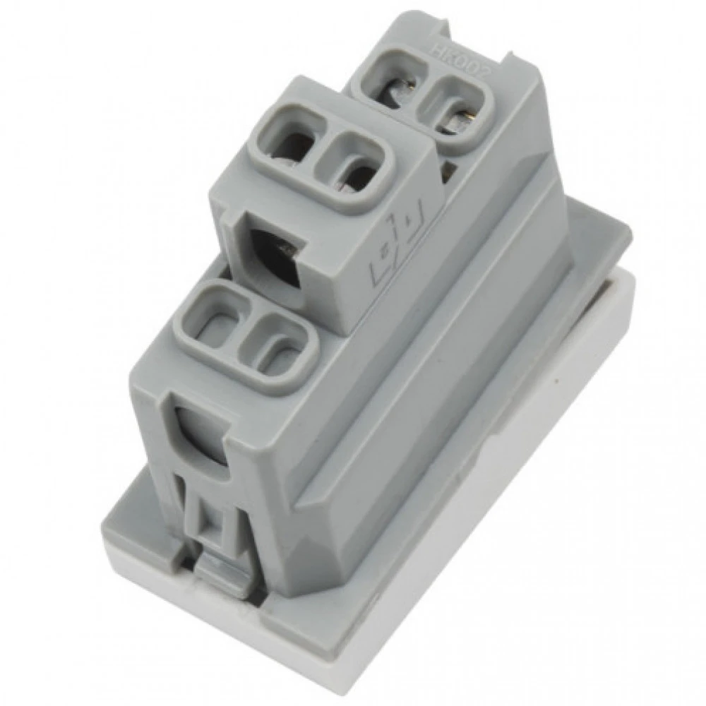 Кабельный канал Hyperline Выключатель 1М 45x22.5мм белый M45/2-SW-WH