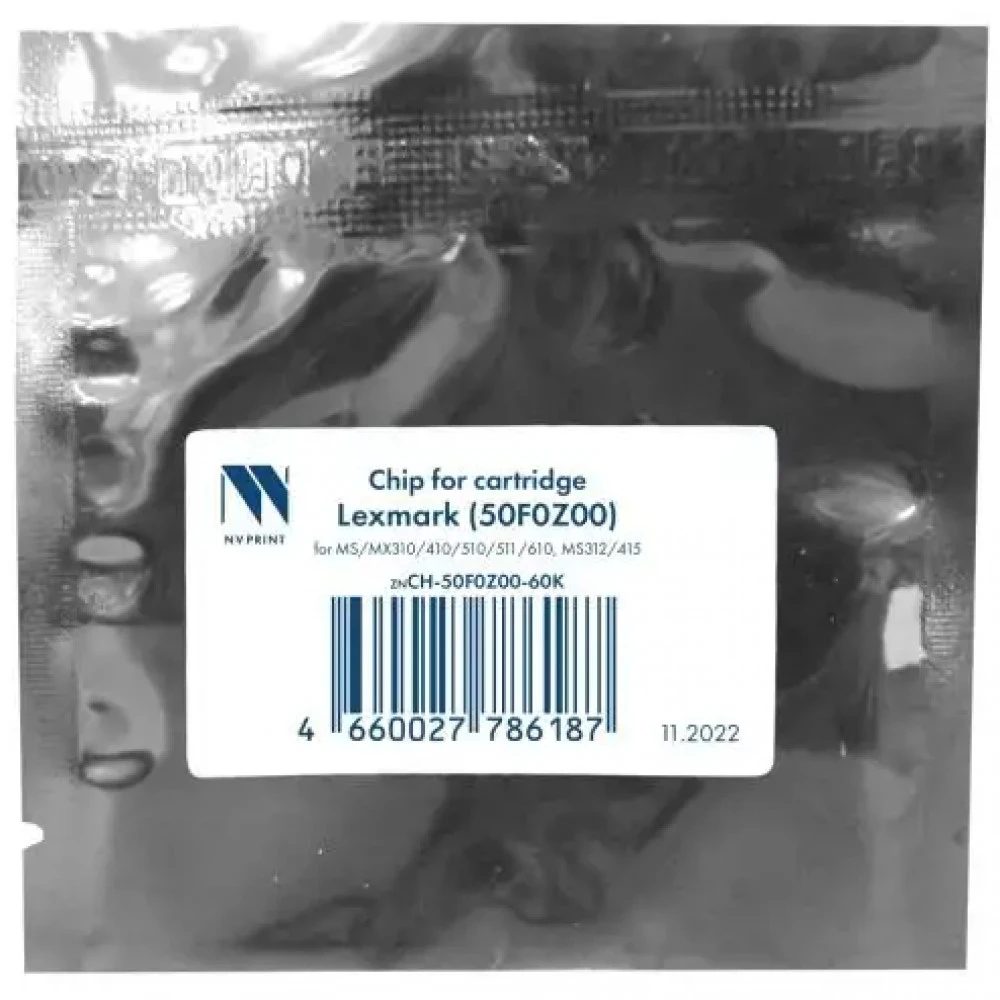 Опция для печатной техники NV Print Чип для (50F0Z00) для MS/MX310/410/510/511/610, MS312/415 (60K) NV-CH-50F0Z00