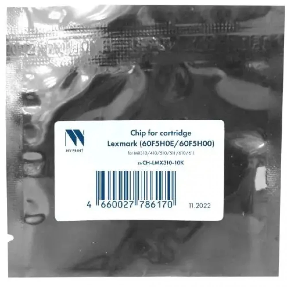 Опция для печатной техники NV Print Чип для (60F5H0E/60F5H00) для MX310/410/510/511/610/611 (10K) NV-CH-LMX310