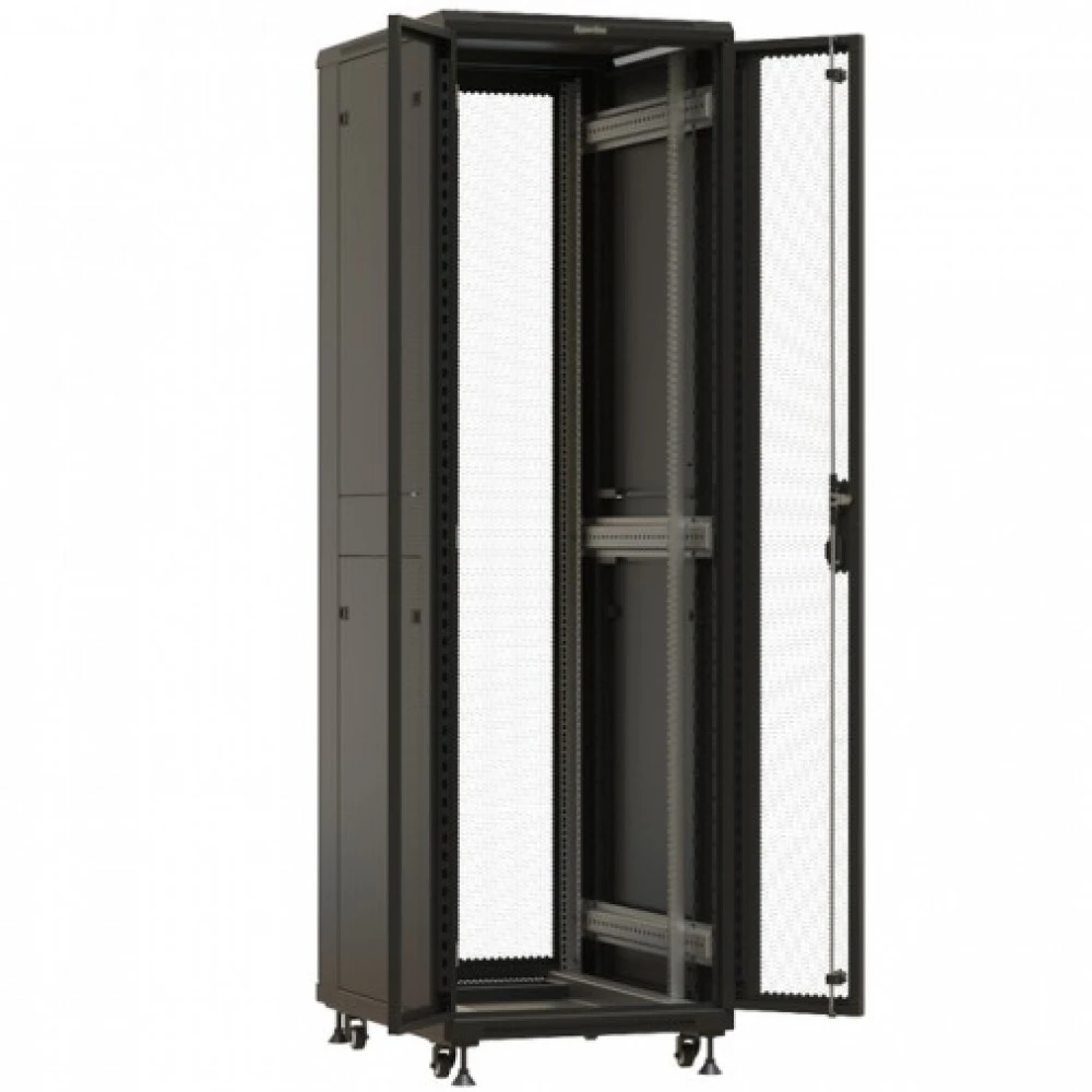 Серверный шкаф Hyperline напольный 19-дюймовый 42U 2055x600х1000 мм TTBR-4261-DD-RAL9004