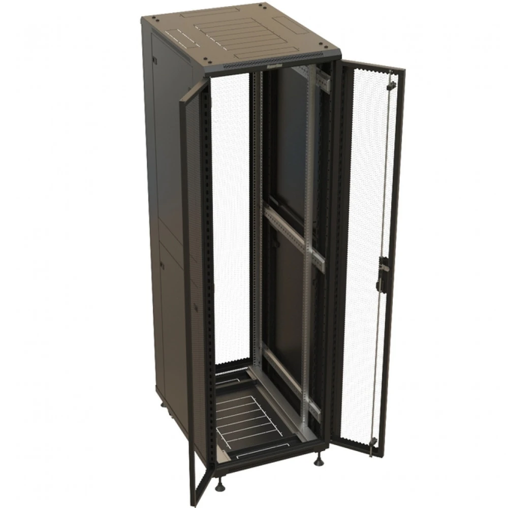 Серверный шкаф Hyperline напольный 19-дюймовый 42U 2055x600х800 мм TTBR-4268-DD-RAL9004