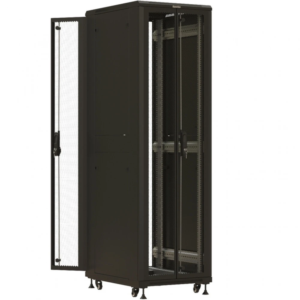 Серверный шкаф Hyperline напольный 19-дюймовый 42U 2055x600х800 мм TTBR-4268-DD-RAL9004