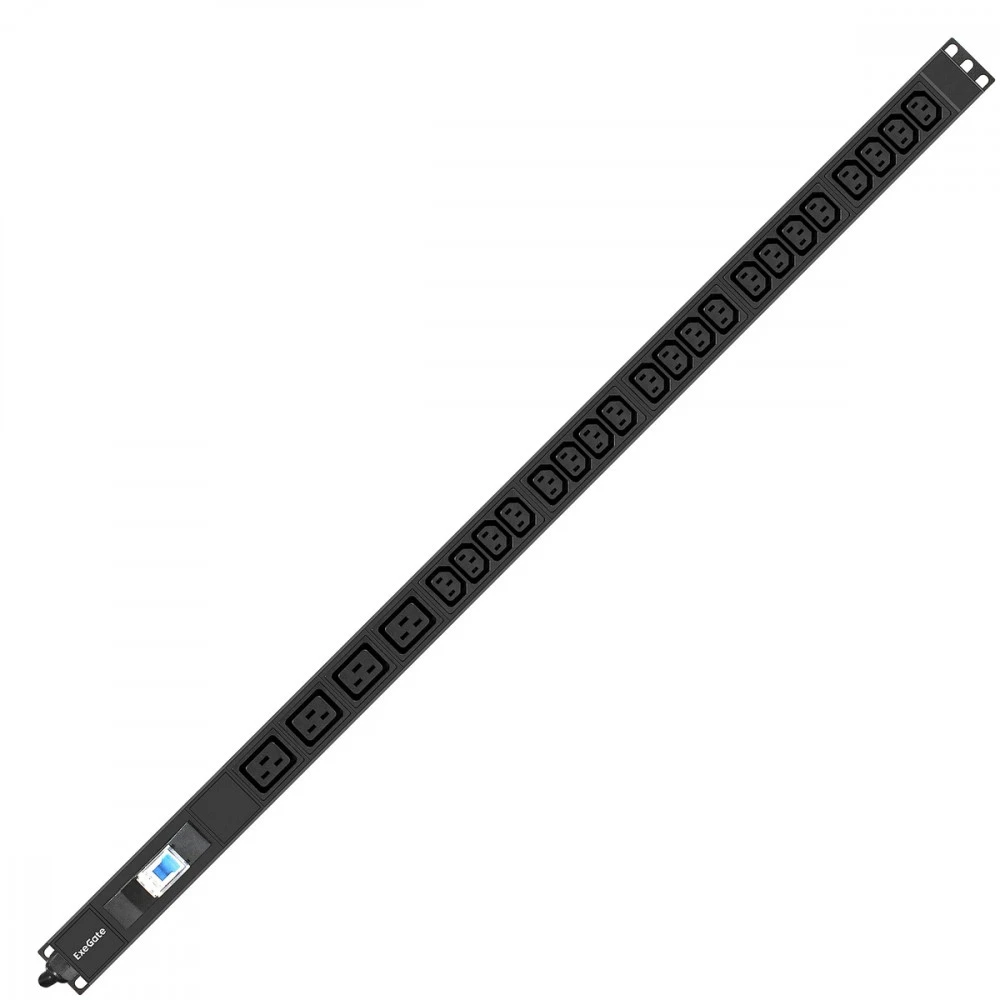 Аксессуар для серверного шкафа ExeGate Блок розеток вертикальный ServerPro (19", 1U, 20 IEC 320 C13, 4 IEC 320 C19) EX296174RUS