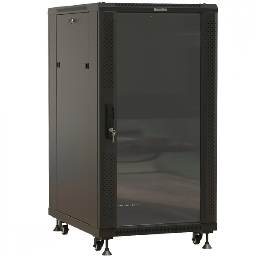 Серверный шкаф Hyperline напольный 19-дюймовый 22U 1166x600х600 мм TTBR-2266-AS-RAL9004