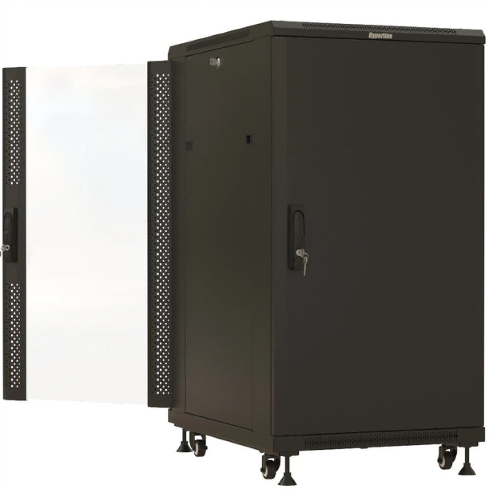 Серверный шкаф Hyperline напольный 19-дюймовый 22U 1166x600х600 мм TTBR-2266-AS-RAL9004
