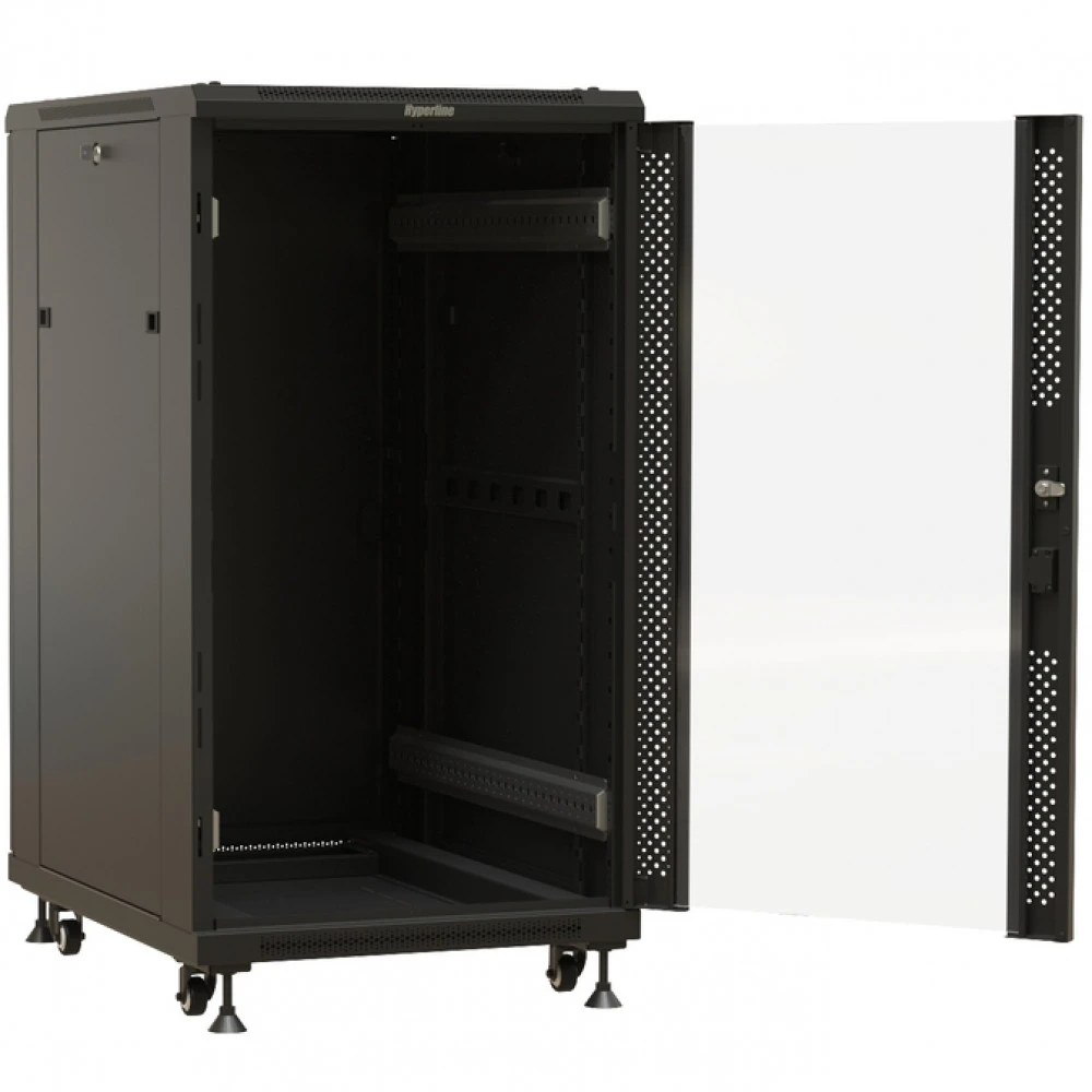 Серверный шкаф Hyperline напольный 19-дюймовый 22U 1166x600х600 мм TTBR-2266-AS-RAL9004