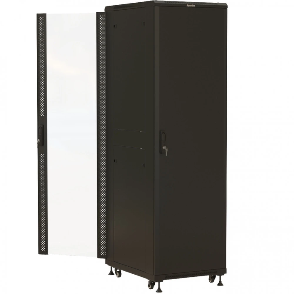 Серверный шкаф Hyperline напольный 19-дюймовый 42U 2055x600х800 мм TTBR-4268-AS-RAL9004