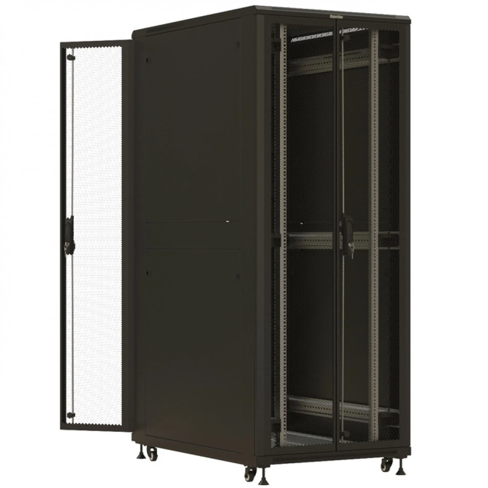 Серверный шкаф Hyperline напольный 19-дюймовый 42U 2055x800х1200 мм TTBR-4282-DD-RAL9004