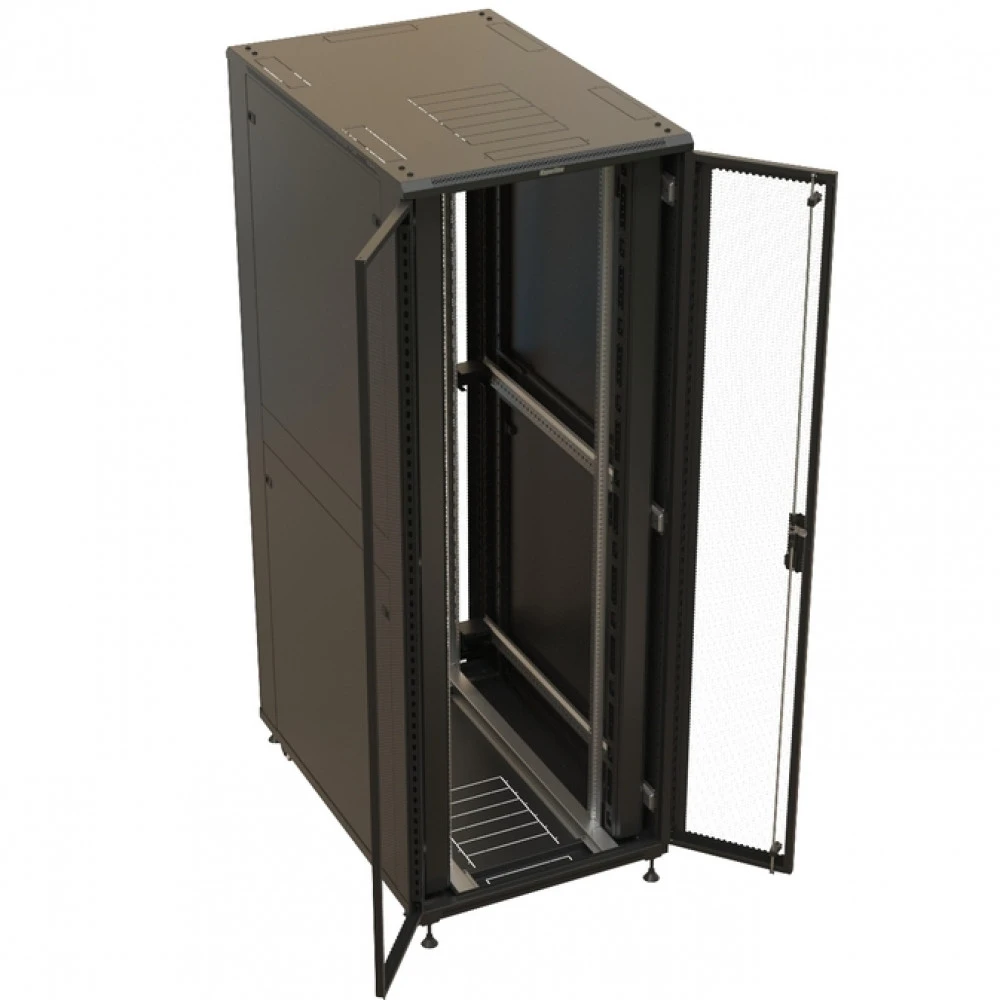 Серверный шкаф Hyperline напольный 19-дюймовый 47U 2277x800х800 мм TTBR-4788-DD-RAL9004